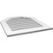Ekena Millwork Octagonal Top Surface Mount PVC Gable Vent w/ 3-1/2"W x 1"P Standard Frame, 26"W x 30"H GVPOT26X3001SN - alternate 4
